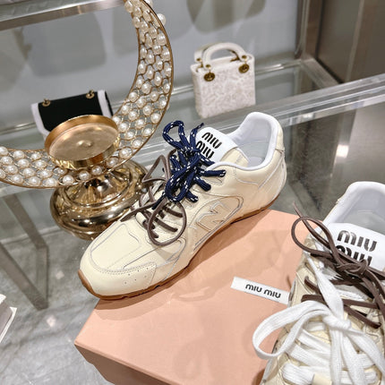 Light Cream Sneakers NB Cowhide