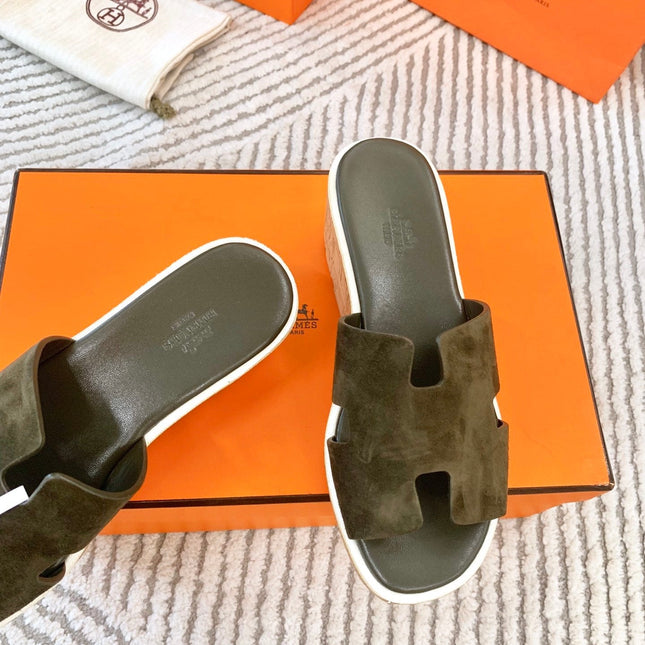 EZE 65 SANDAL ARMY SUEDE