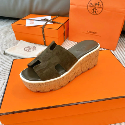 EZE 65 SANDAL ARMY SUEDE