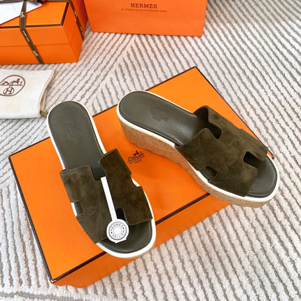 EZE 65 SANDAL ARMY SUEDE