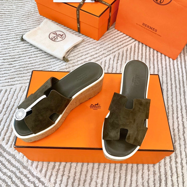 EZE 65 SANDAL ARMY SUEDE