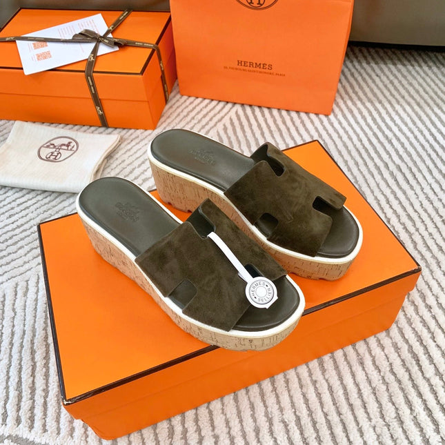 EZE 65 SANDAL ARMY SUEDE