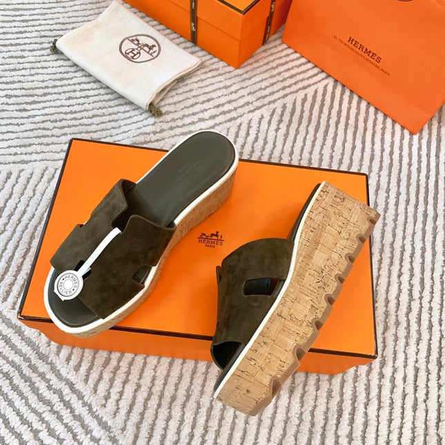 EZE 65 SANDAL ARMY SUEDE