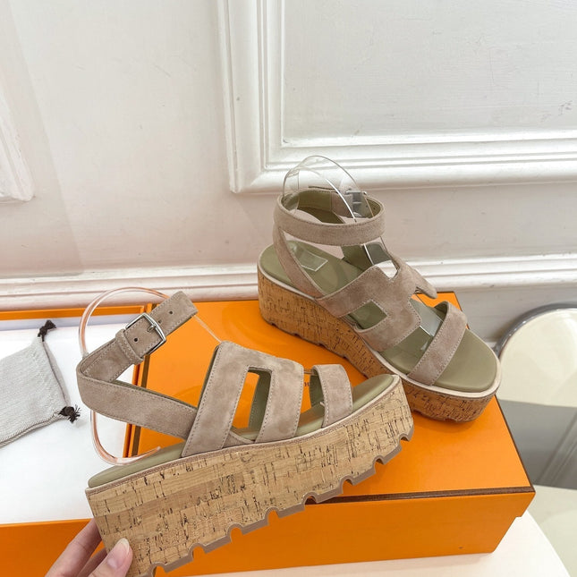 Havane 30 Sandal Light Brown Suede