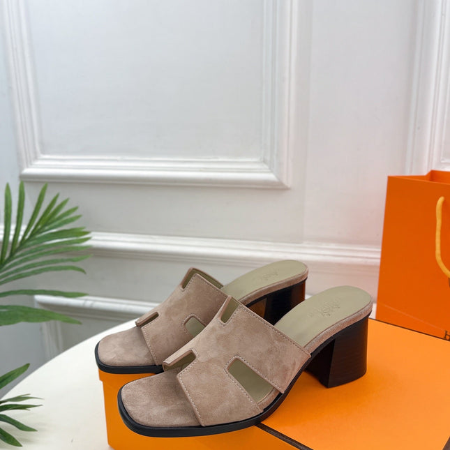 HELIA 60 SANDAL LIGHT BROWN SUEDE