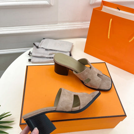 HELIA 60 SANDAL LIGHT BROWN SUEDE