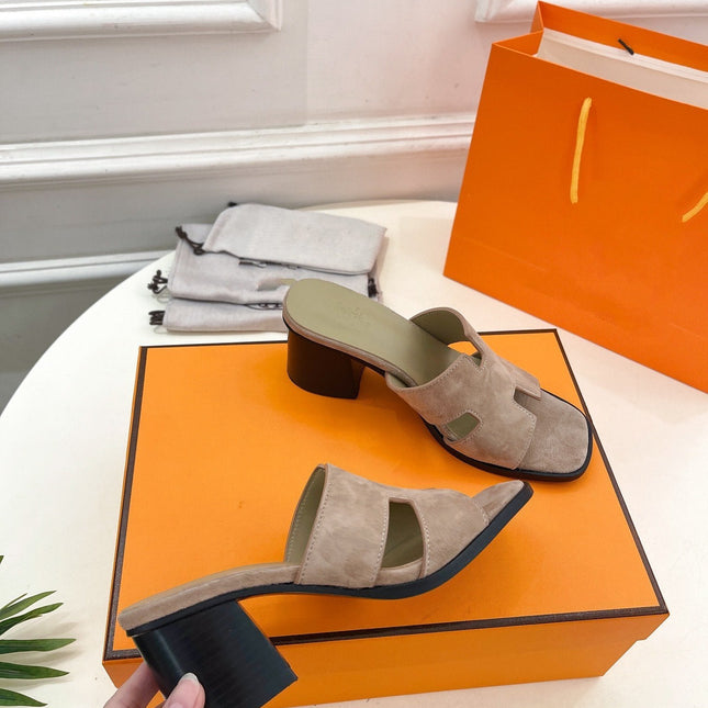 HELIA 60 SANDAL LIGHT BROWN SUEDE