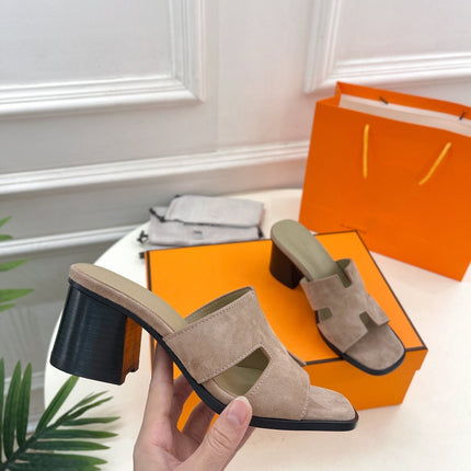 HELIA 60 SANDAL LIGHT BROWN SUEDE