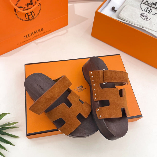 KOS CLOG IN BRONZE BROWN SUEDE