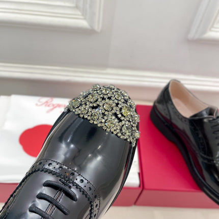 VIV' RANGERS LACE-UPS IN BLACK CALFSKIN