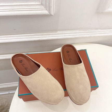 LP 25S MULES IN WARM BEIGE SUEDE