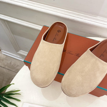 LP 25S MULES IN WARM BEIGE SUEDE