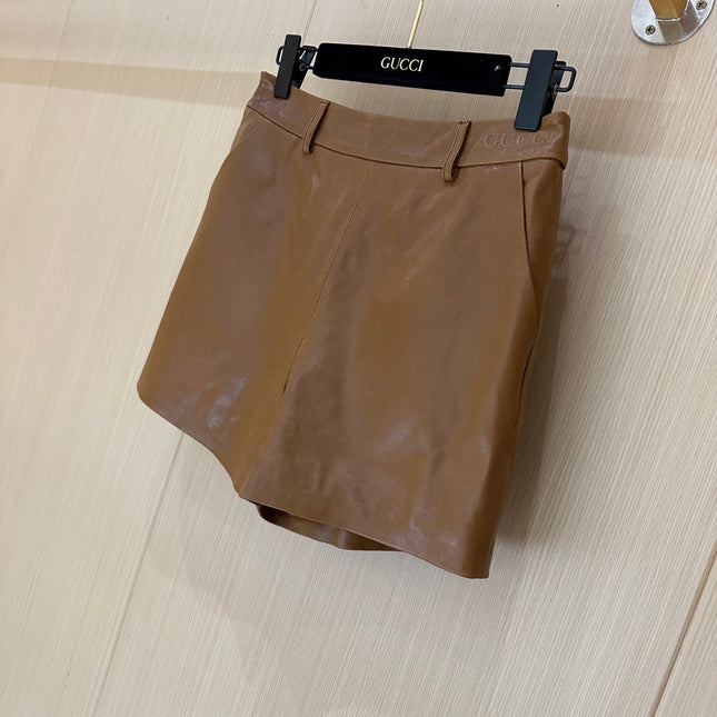 GUCCI LEATHER SHORTS 276973