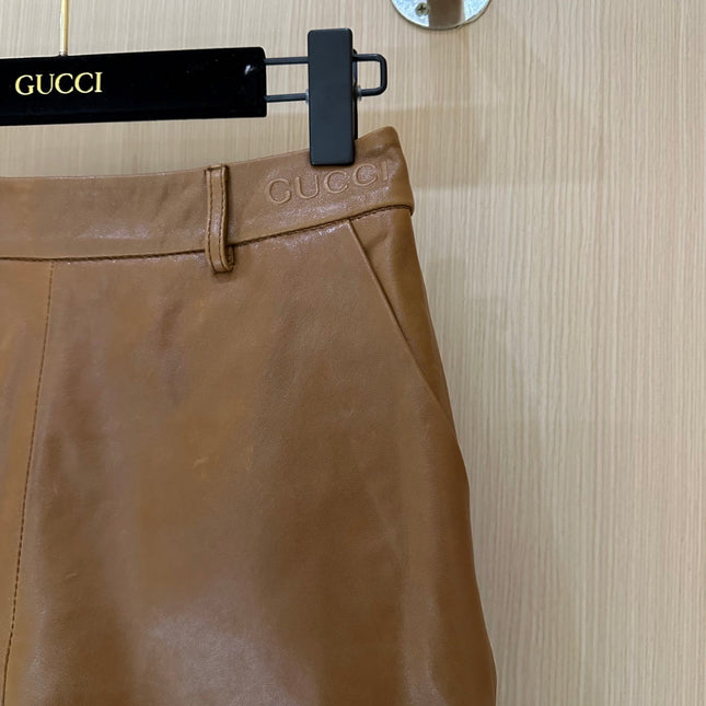 GUCCI LEATHER SHORTS 276973