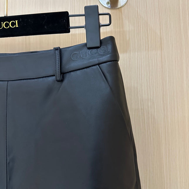 GUCCI LEATHER SHORTS 276980