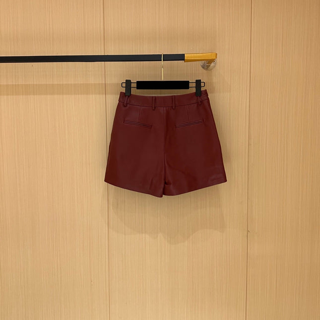 GUCCI LEATHER SHORTS 276987