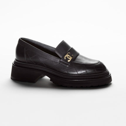 MOCCASINS BLACK CALFSKIN