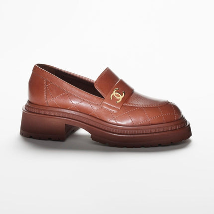 MOCCASINS LIGHT BROWN CALFSKIN