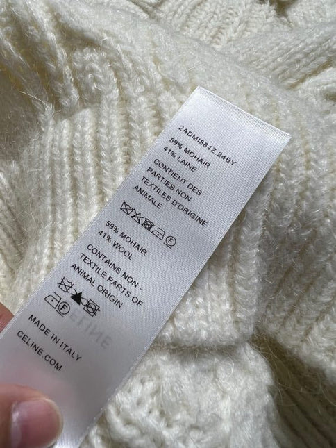 CELINE 25S EMBROIDERED ROUND-NECK SWEATER 0059