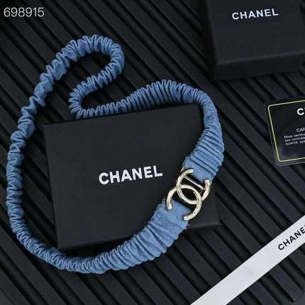 25P IN BLUE DENIM COLOR ELASTIC WAIST BELT