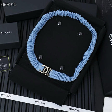 25P IN BLUE DENIM COLOR ELASTIC WAIST BELT