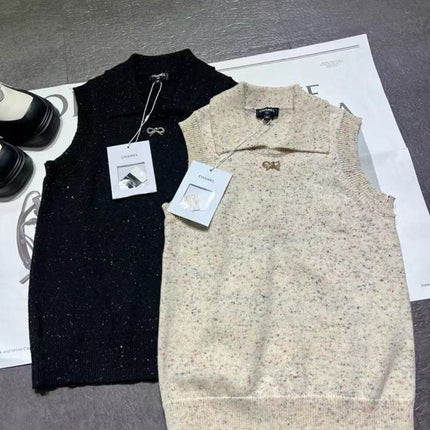 CHANEL 25S SLEEVELESS KNIT VEST 372