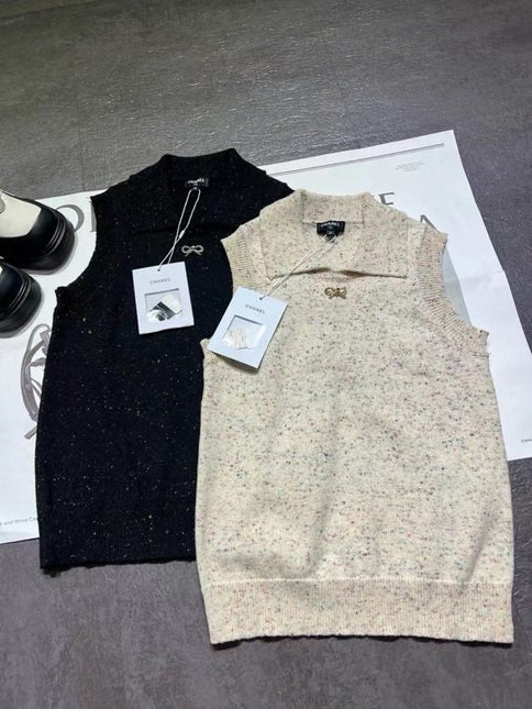 CHANEL 25S SLEEVELESS KNIT VEST 372