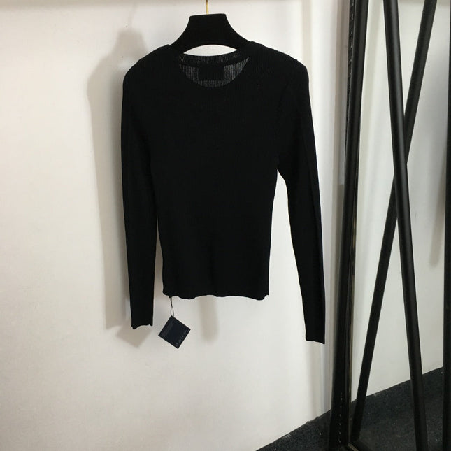 PRADA 25S FITTED KNIT SWEATER 283