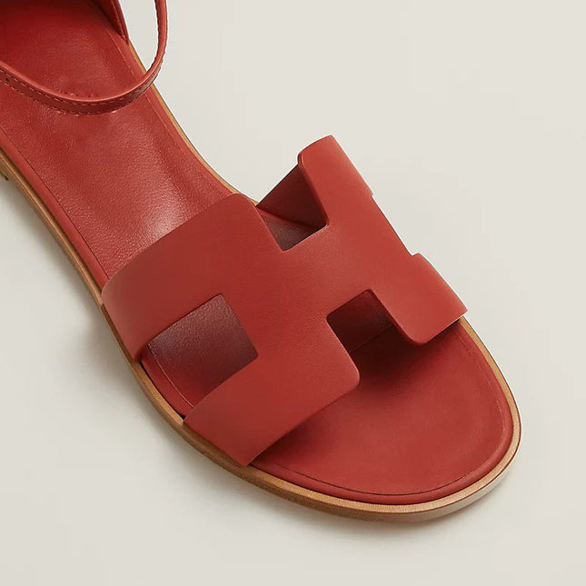 SANTORINI SANDAL SCARLET CALFSKIN