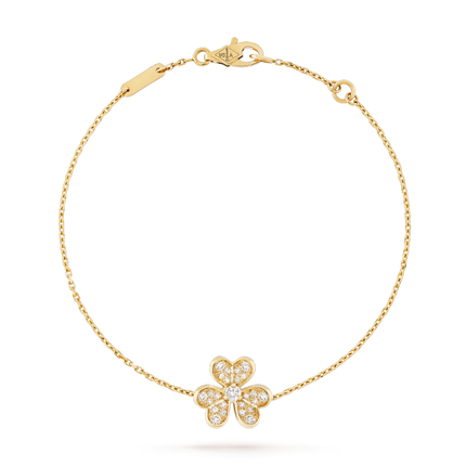 FRIVOLE GOLD FLOWER DIAMOND BRACELET