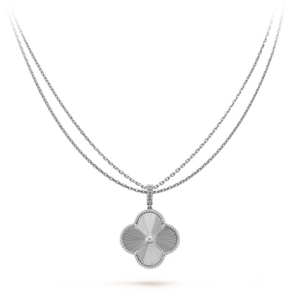 CLOVER SILVER BIG CLOVER NECKLACE