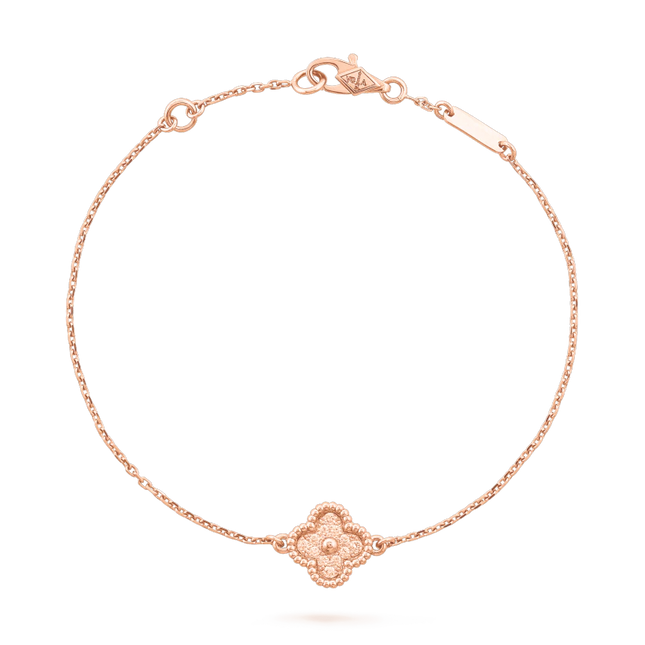 CLOVER PINK GOLD BRACELET