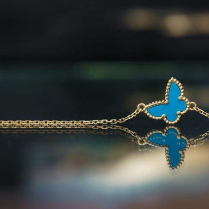 BUTTERFLY TURQUOISE GOLD BRACELET