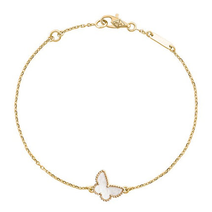 BUTTERFLY DARK MOP GOLD BRACELET