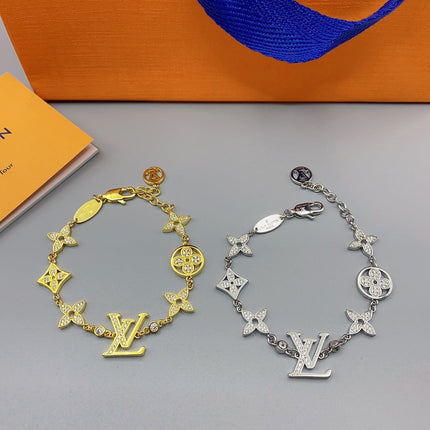 STAR AND SUN 7 MOTIFS DIAMONDS BRACELET