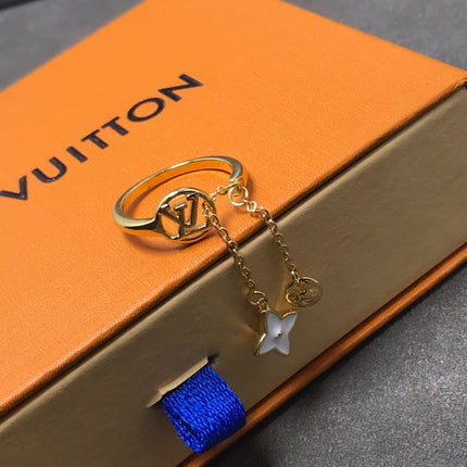 LV STAR MOP AND SUN GOLD RING