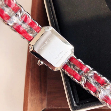 PREMIERE ROCK SILVER CASE RED LEATHER