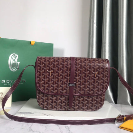 BELVEDERE MM BAG 28CM BURGUNDY CANVAS