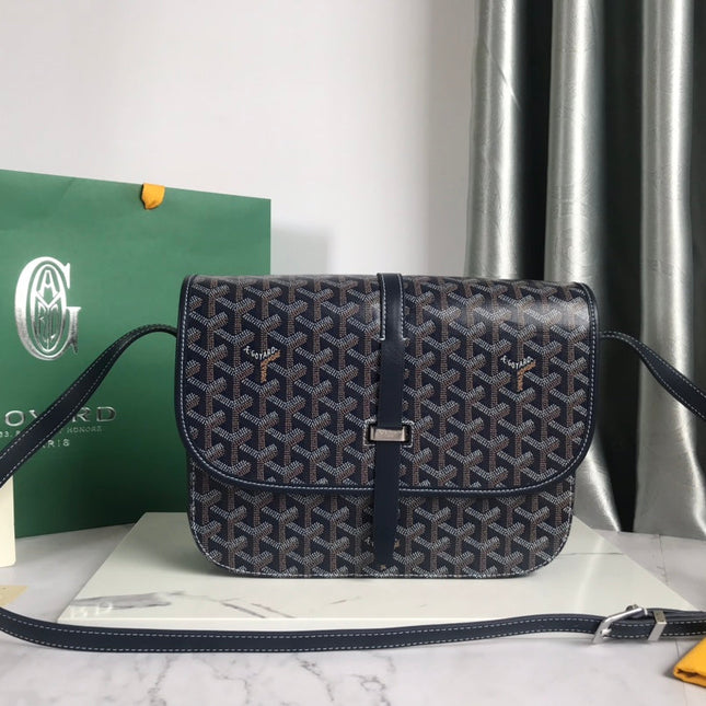 BELVEDERE MM BAG 28CM NAVY BLUE CANVAS