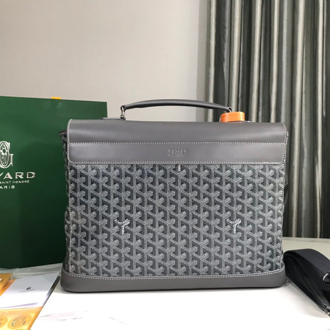 GOYARD CITADIN BAG 38CM GREY CANVAS