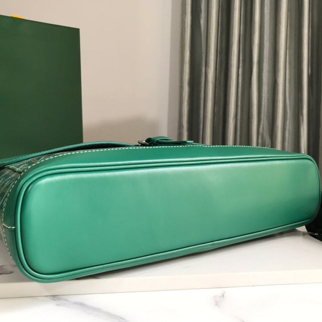 GOYARD CITADIN BAG 38CM GREEN CANVAS