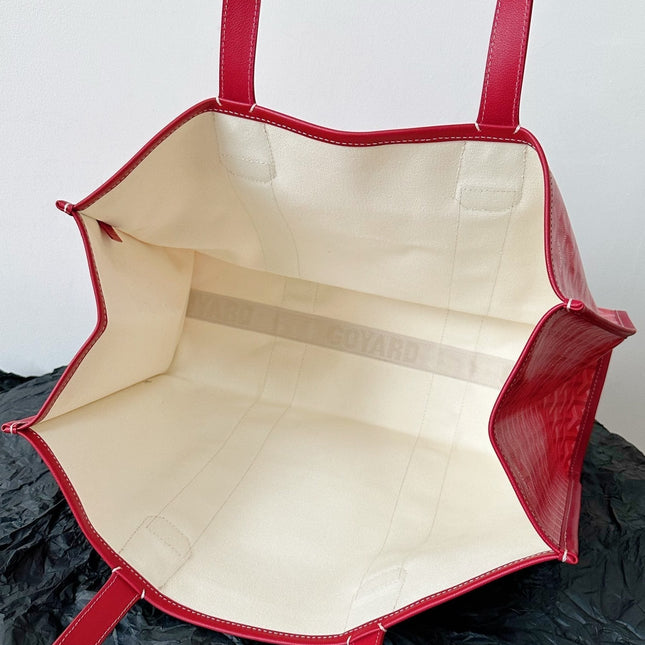 GOYA VILLETTE TOTE 45CM RED CANVAS