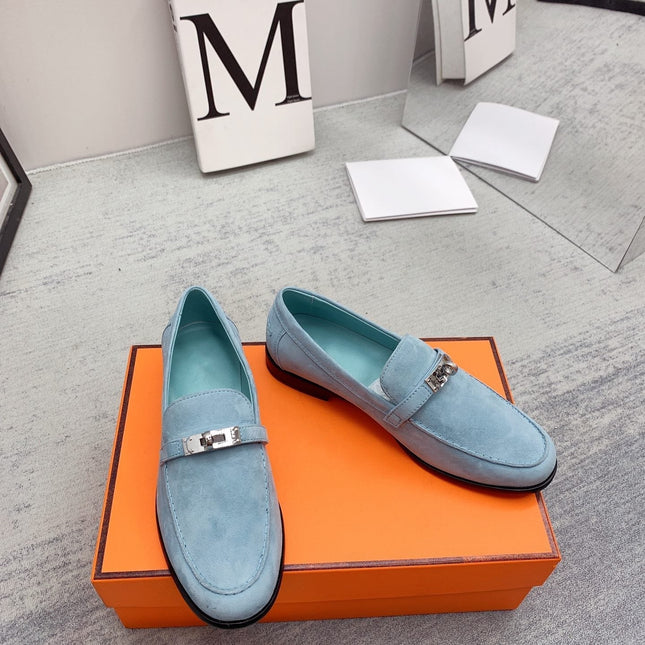 Destin Loafer Suede Light Blue