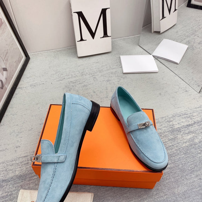 Destin Loafer Suede Light Blue