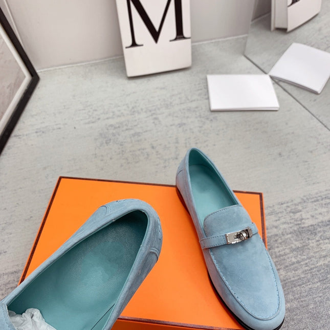 Destin Loafer Suede Light Blue