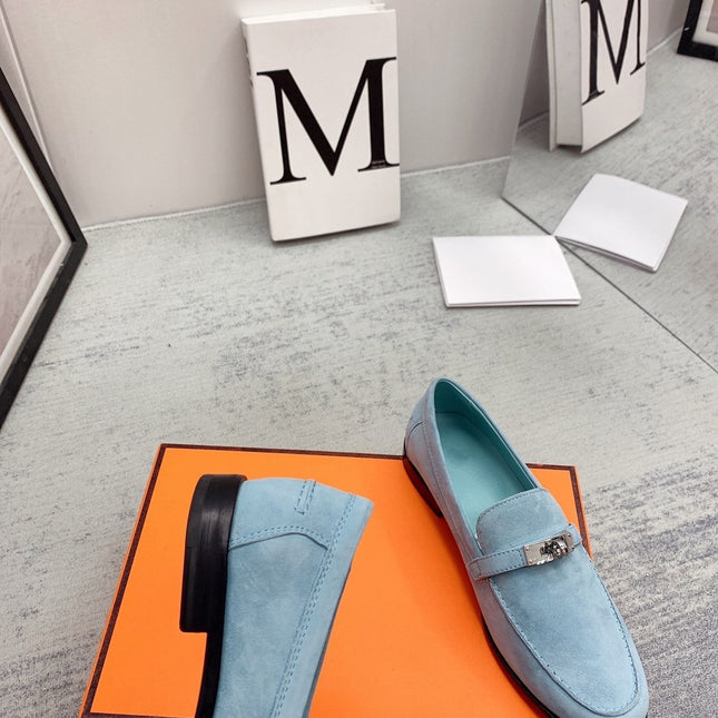 Destin Loafer Suede Light Blue