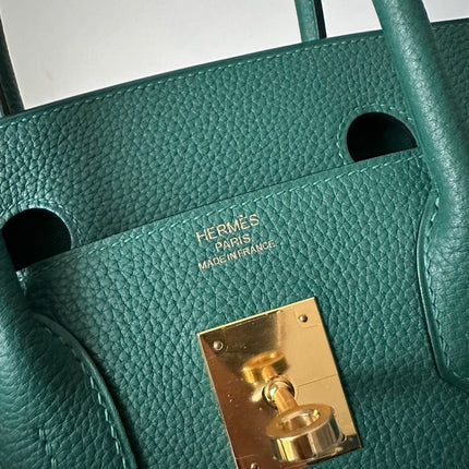 HM BIRKIN 30CM MALACHITE TOGO LEATHER GOLD HARDWARE