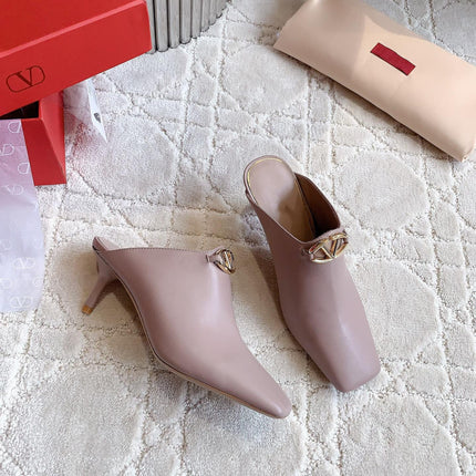 Vlogo Spool Square Toe Rose Cannelle