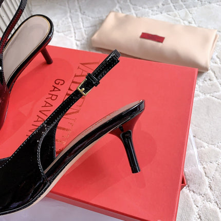 Vlogo Slingback Pump 65MM Shiny Black