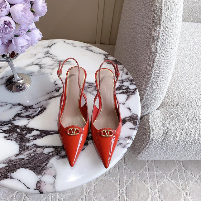 Vlogo Slingback Pump 65MM Shiny Red